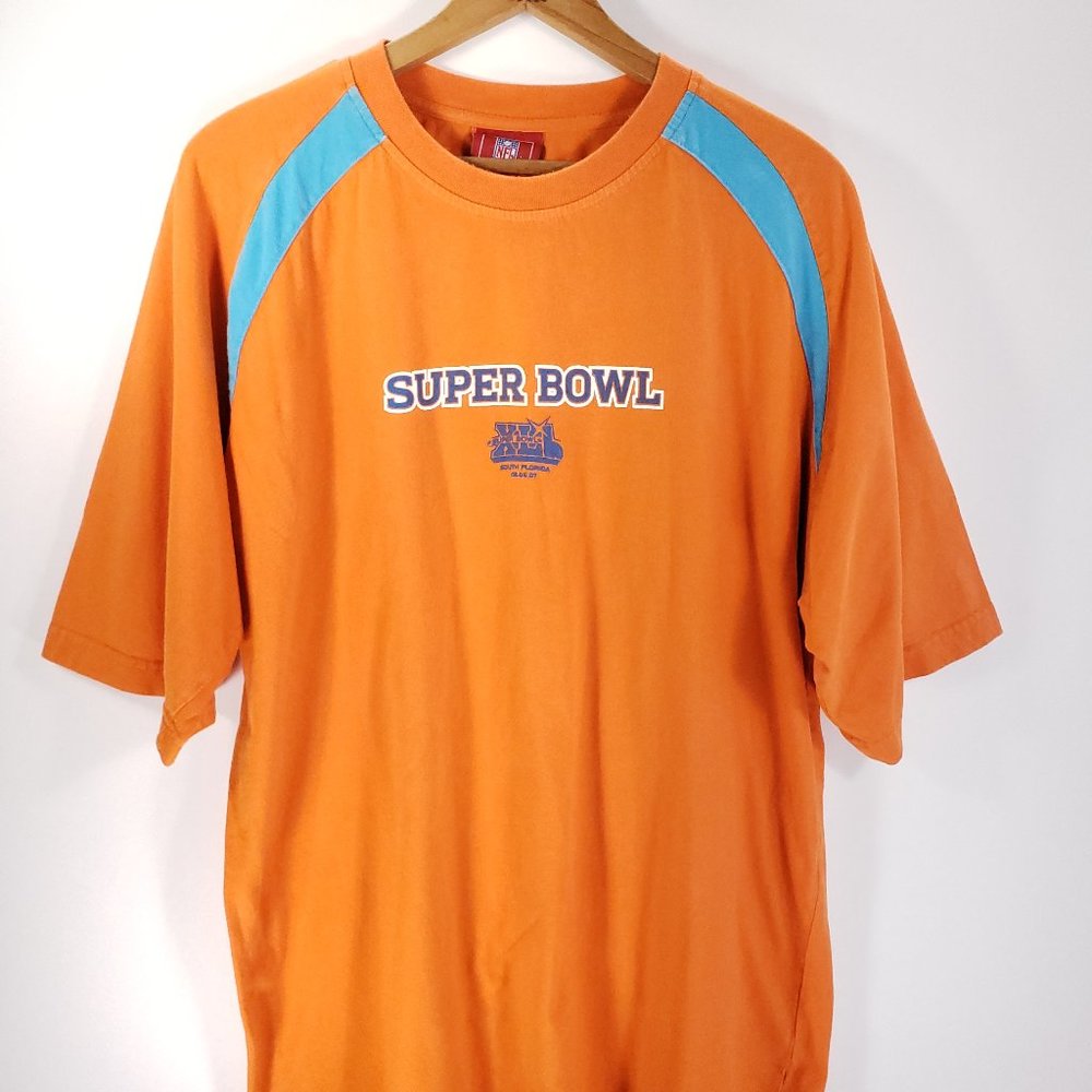 NFL Super Bowl XLI 2007 Graphic T-Shirt South Florida Distressed Mens No Size